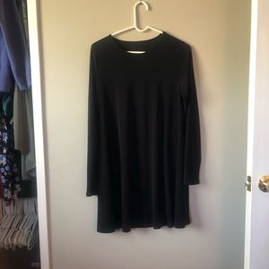 Black shift dress